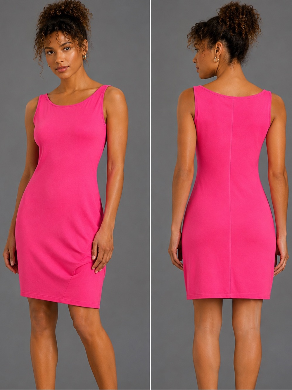 Philosophy Hot Pink Sleeveless Tank Dress NWOT Size Large